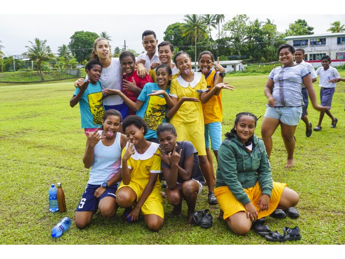 kids-and-volunteer-sports-coaches-group Involvement Volunteers International fiji IVI VolunteerForever